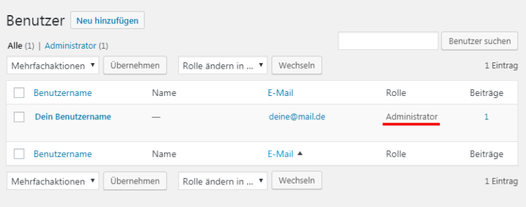 Datei Zur Erkennung Eines Website Benutzers WordPress Benutzer anlegen in 6 Schritten | webfluence